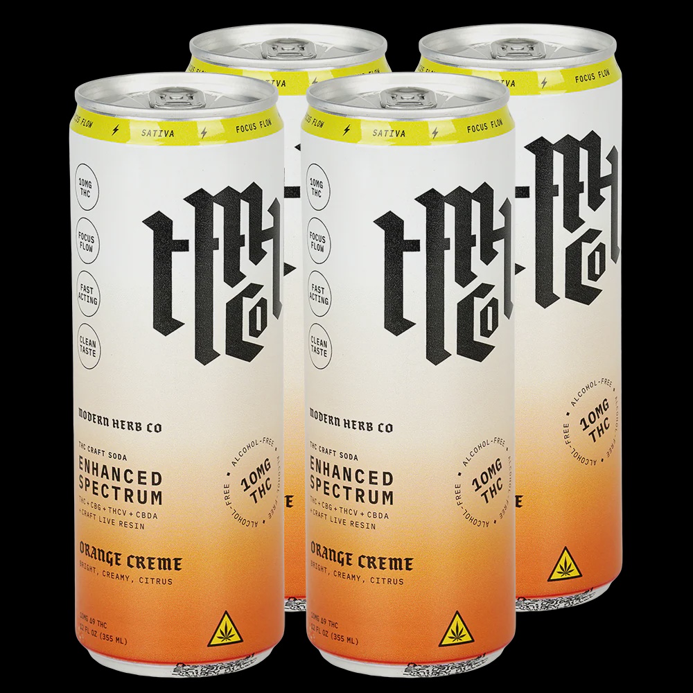 Modern herb co THC craft soda 10 mg / Orange crème